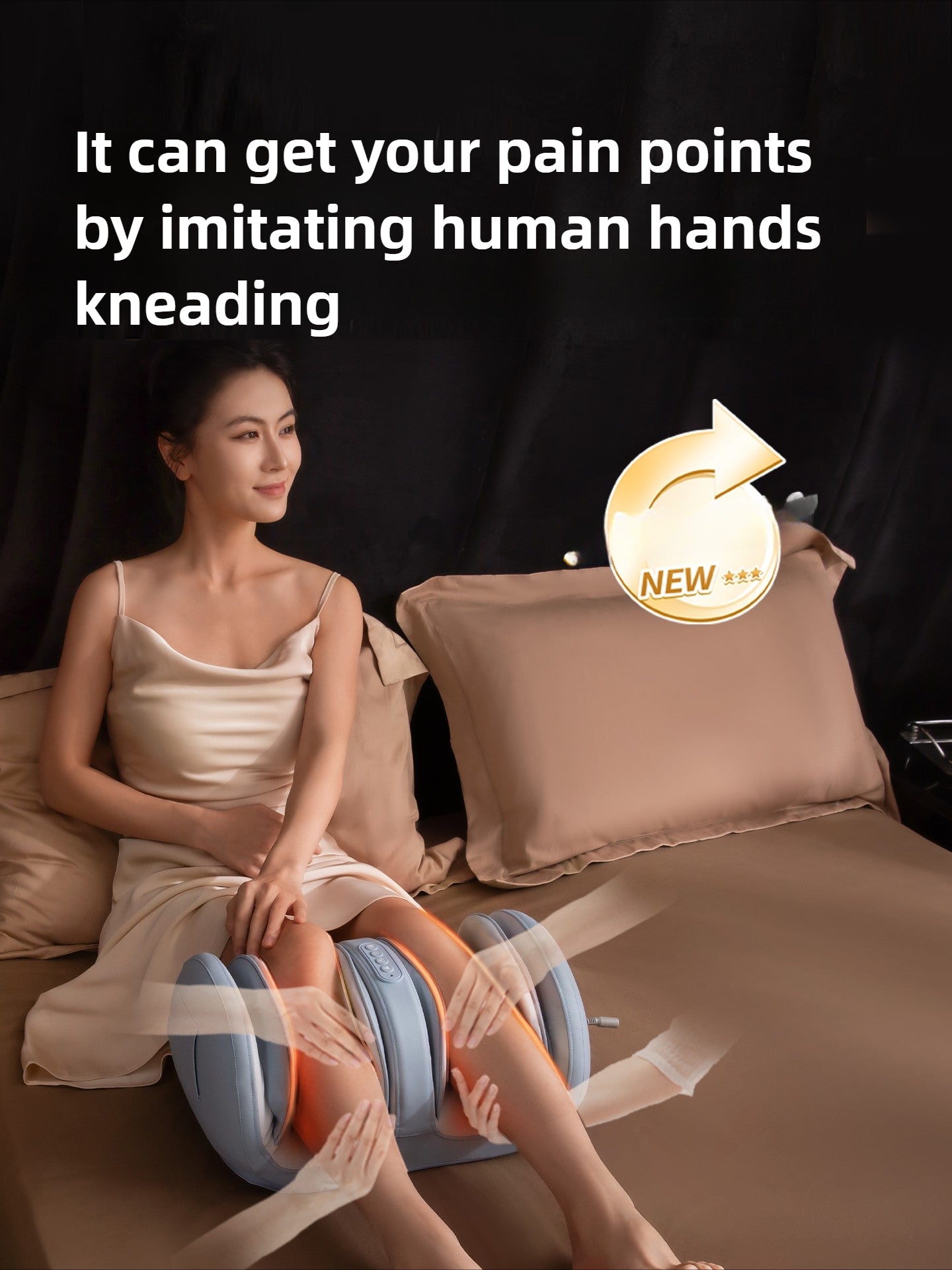 Electric Calf and Foot Massager with Heat – Shiatsu Therapy Machine  Restoria