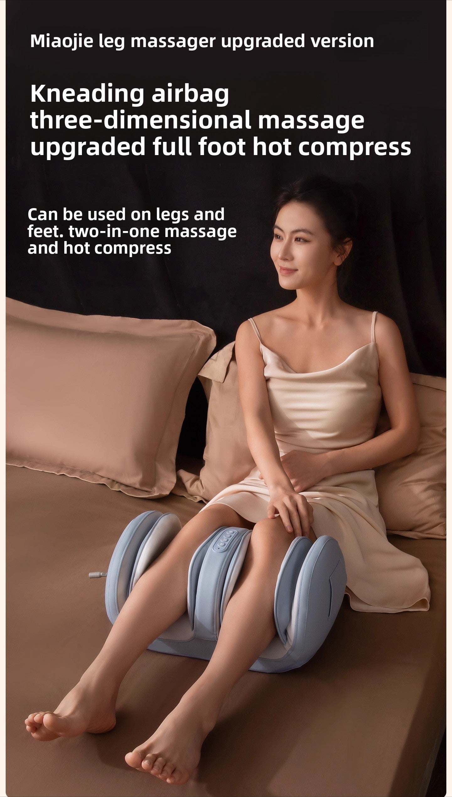 Electric Calf and Foot Massager with Heat – Shiatsu Therapy Machine  Restoria