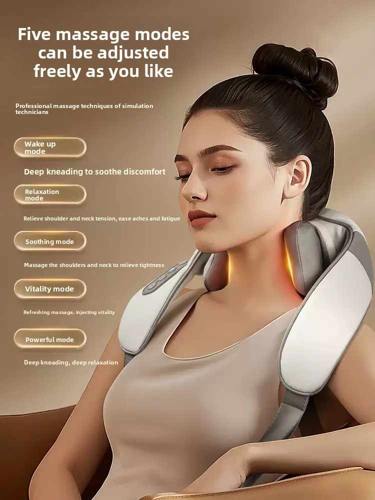 Electric Massage Neck Massager with Heat – Shiatsu Shoulder/Back/Full-Body  Restoria