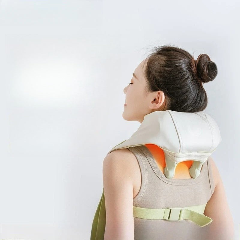 Electric Massage Neck and Shoulder Massager with Heat – Deep Tissue Back & Waist Relief  Restoria