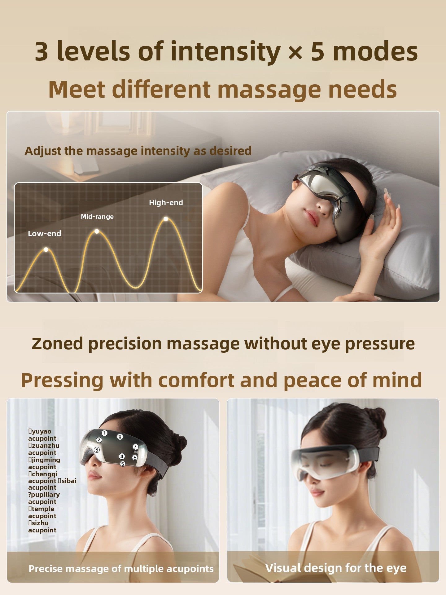 Smart Heated Eye Massager with Music – Eye Fatigue Relief Device  Restoria