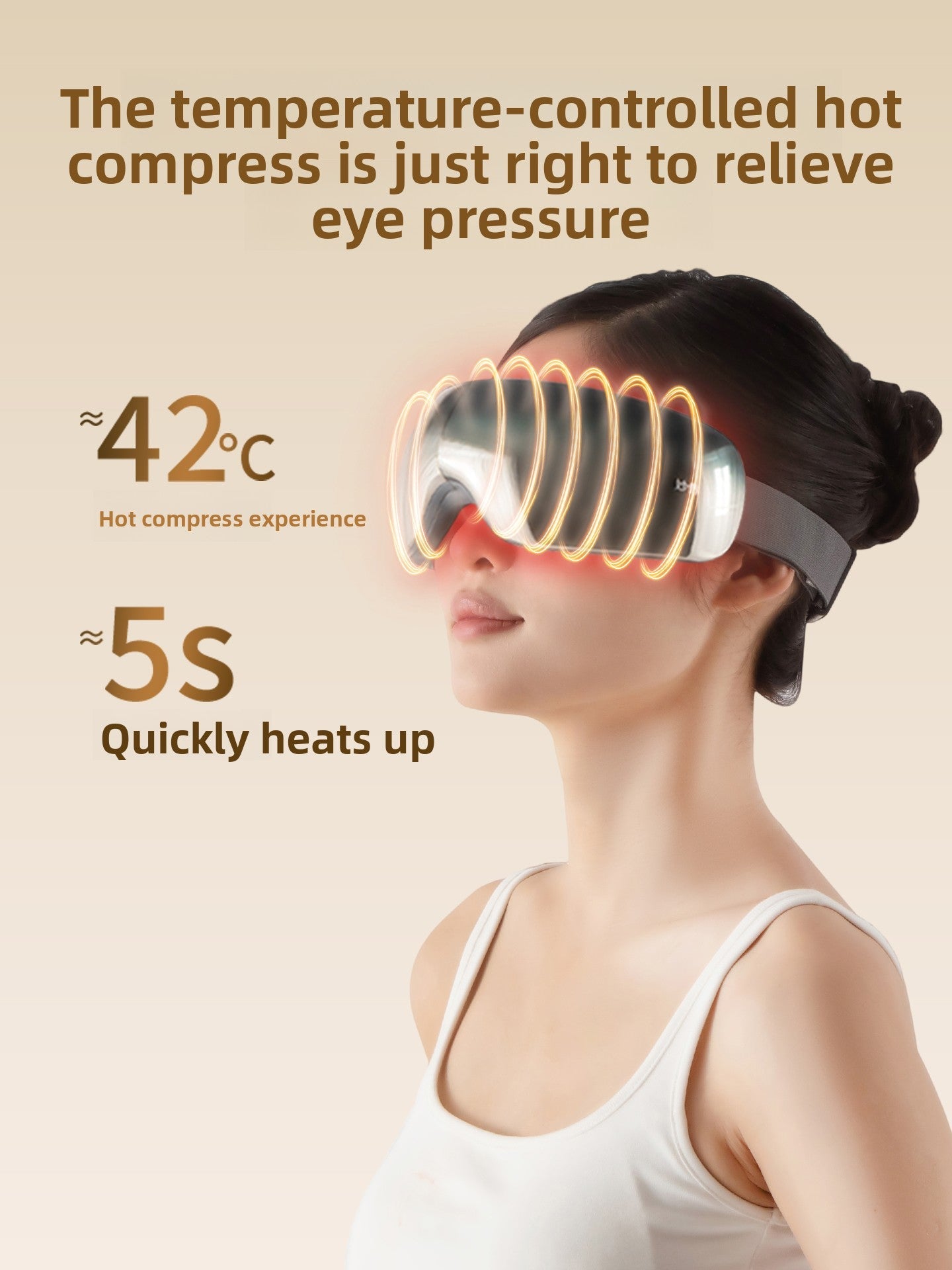 Smart Heated Eye Massager with Music – Eye Fatigue Relief Device  Restoria