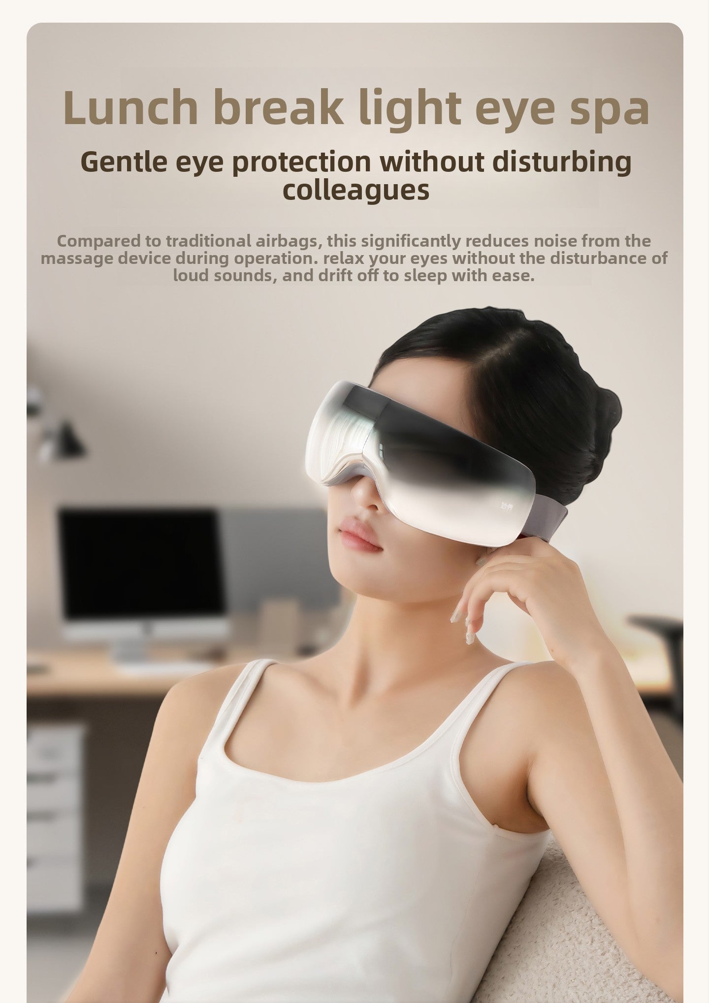 Smart Heated Eye Massager with Music – Eye Fatigue Relief Device  Restoria