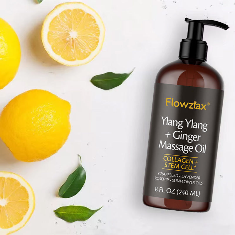 Ylang Ylang + Ginger Massage Oil – Natural Plant Based Body Oil  Restoria
