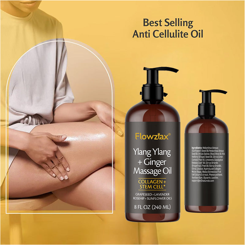 Ylang Ylang + Ginger Massage Oil – Natural Plant Based Body Oil  Restoria